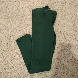 Hollister Green Skinny Jeans